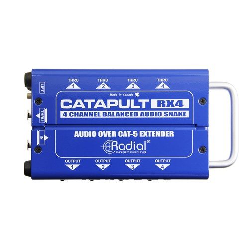 Radial CATAPULT RX4 - 4ch receiver, with balanced outs, uses shielded cat-5