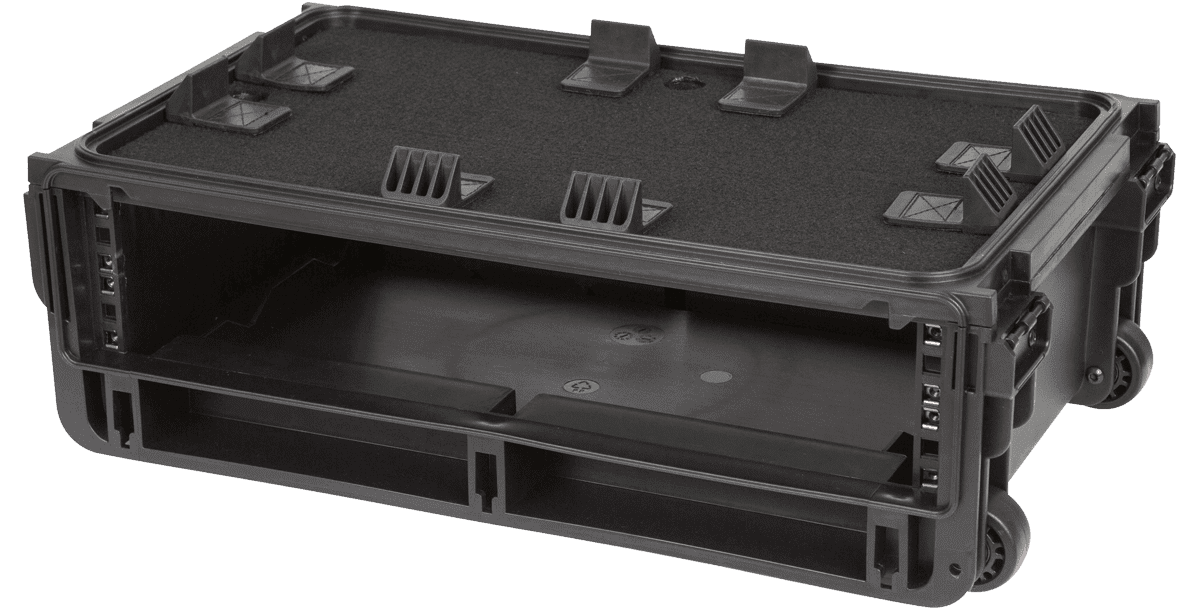 SKB Injection Molded 2U Studio Flyer Rack Case - Tonezone