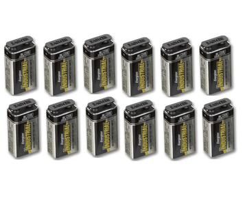 9V Energizer Battery Industrial Pack of 12, 9 V, PP3, Alkaline