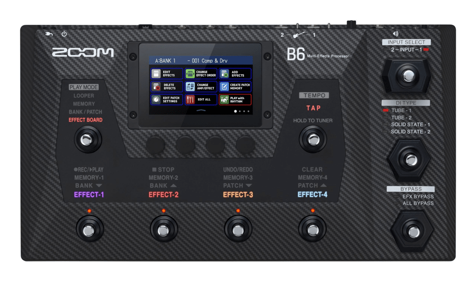Zoom B6 Multi-Effects Processor for Electric Bass