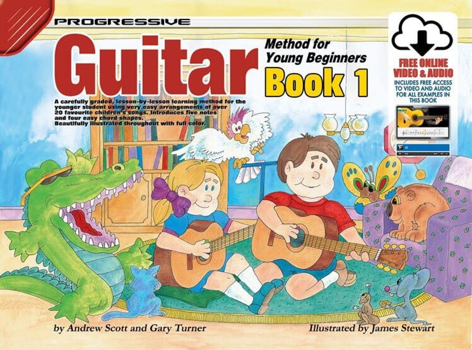 Progressive Young Beginner Guitar 1 - Book (online video & audio)
