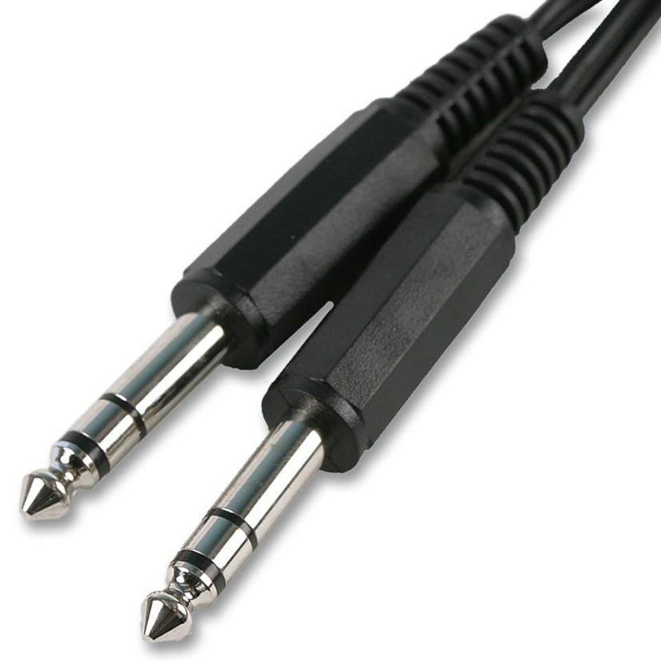 6.35mm (1/4") Stereo Jack Plug, 6.35mm (1/4") Stereo Jack Plug
