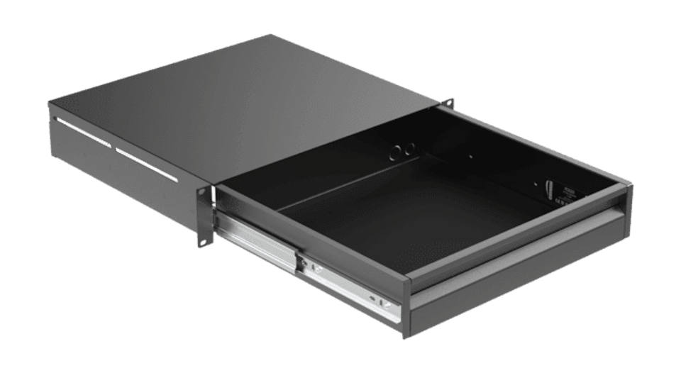 19" rack drawer - 2 unit No Lock