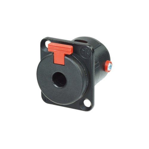 Neutrik NJ3FP6C-BAG – ¼" Stereo Jack Socket (Locking, Black Housing, Silver Contacts)