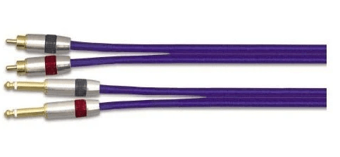 EWI ALND20 – Dual 1/4" TS Jack to Dual RCA Male Audio Cable (20 ft / 6 m)