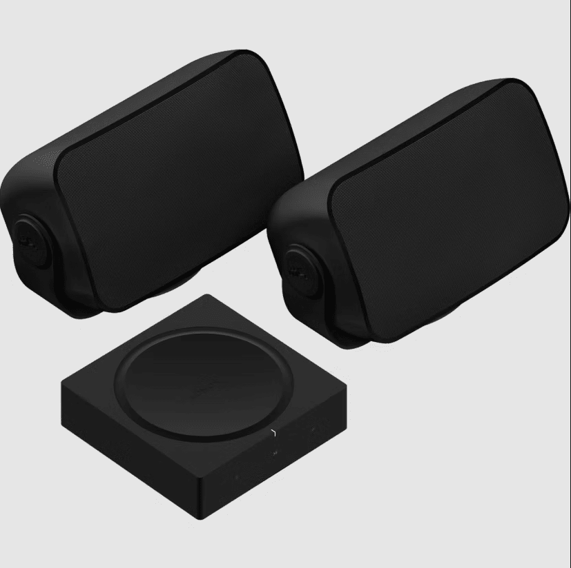Sonos Amp + Outdoor Speaker Set (Black)