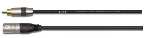 EWI Single RCA To Male XLR 30 Ft