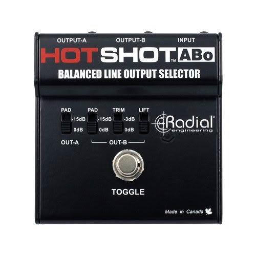 Radial HotShot ABO – Balanced Mic & Line Switcher (1 XLR-F Input / 2 XLR-M Outputs)