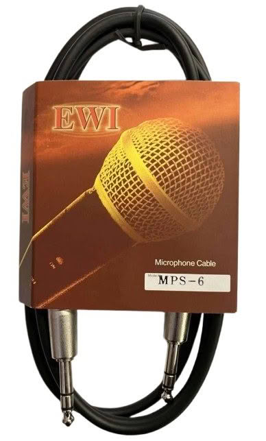 EWI MPS6 – 1/4" TRS to 1/4" TRS Balanced Cable (6 ft / 1.8 m)